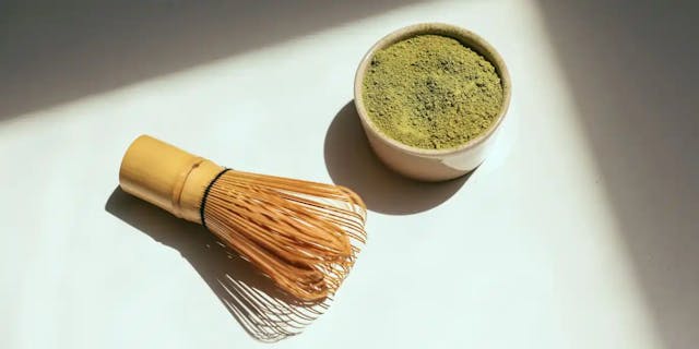 Green tea brewing set