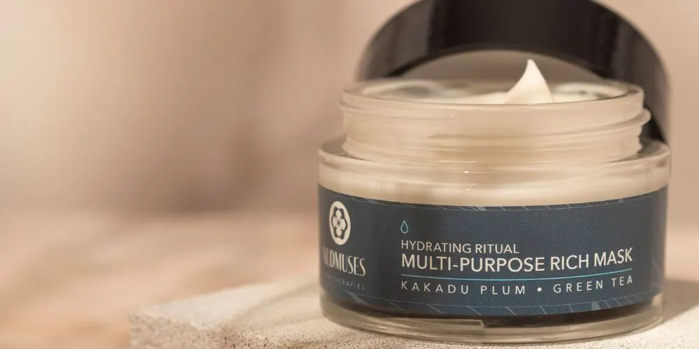 Open jar of Nudmuses Hydrating Ritual, Multi-purpose Rich Mask